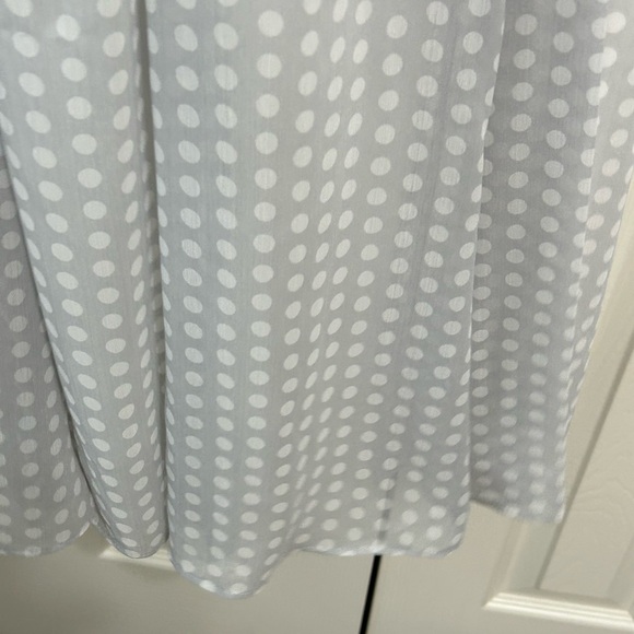 Tommy Hilfiger woman’s a line sleeveless gray and white polkadot dress ￼ - Picture 8 of 9